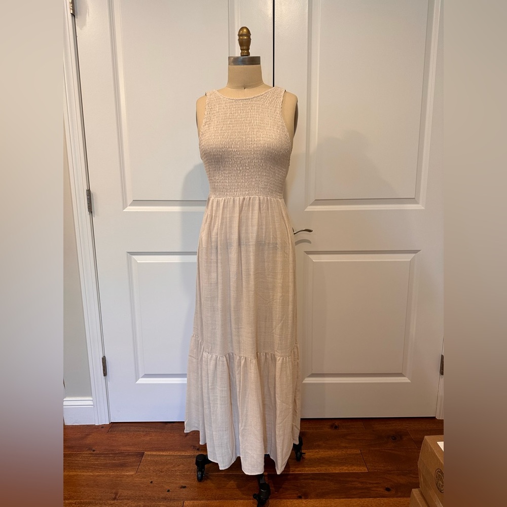 Zara tie back maxi dress